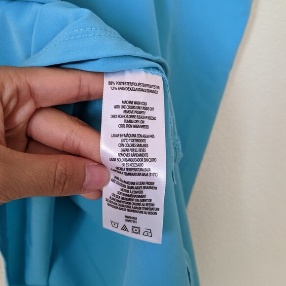 Calvin Klein Performance quick dry light blue exercise tank top - Picture 6 of 6